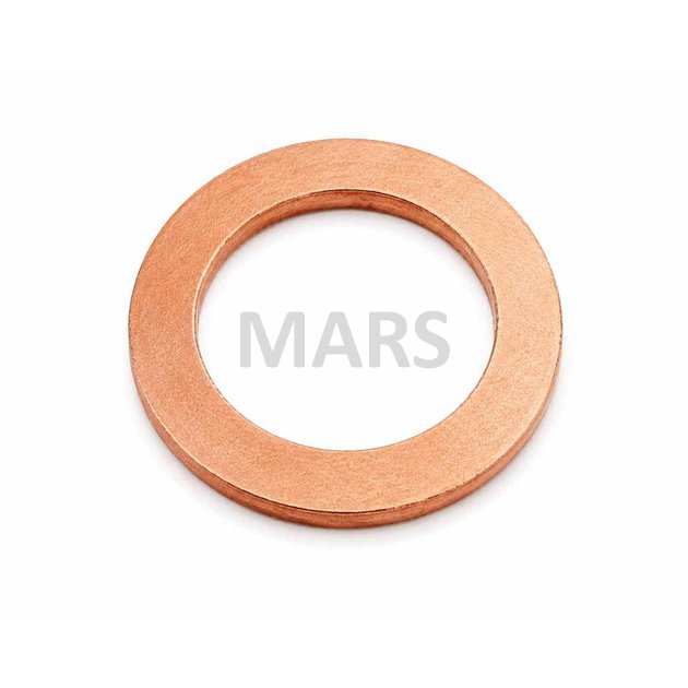 Ploché tesnenie medené 5,5 × 9,5 × 1 mm (CU)